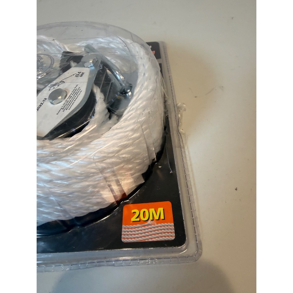 Horusdy Cargo Lifting Pulley Set 180kg Winch Hoist Rope Puller Kit SDY-97113 20M - Picture 5 of 5